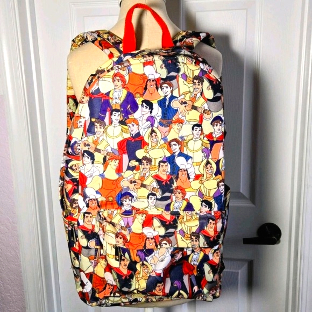 Disney Store Oh My Disney Hero Prince Backpack Canvas Bag‎ Pockets